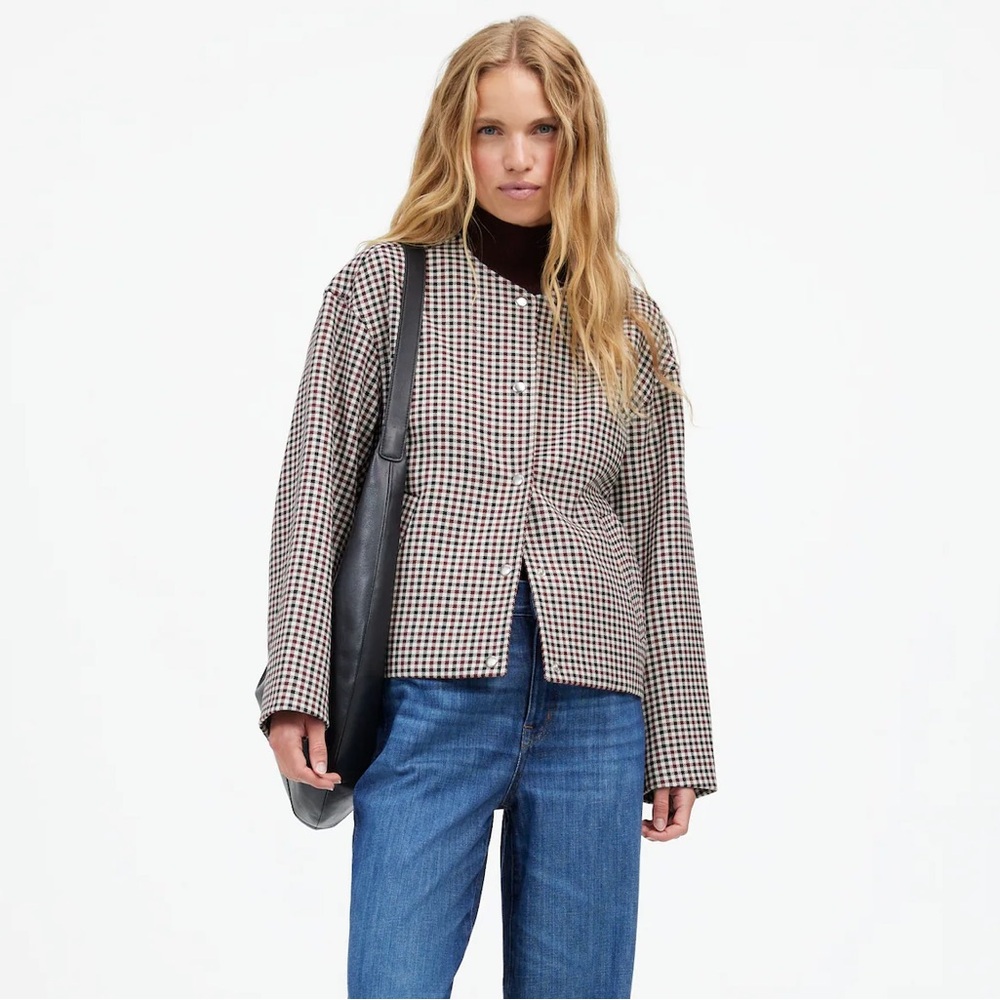 Madewell suiting bomber jacket
